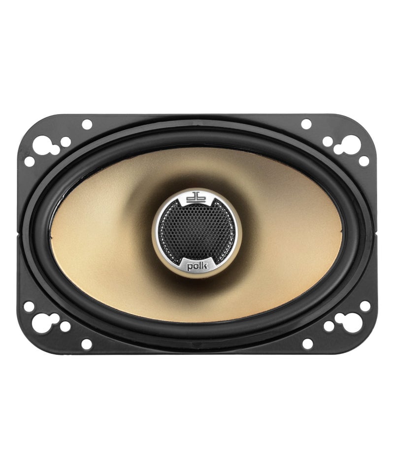 Polk Audio DB461 4-by-6-Inch Coaxial Speakers (Pair, Black) - Image 1